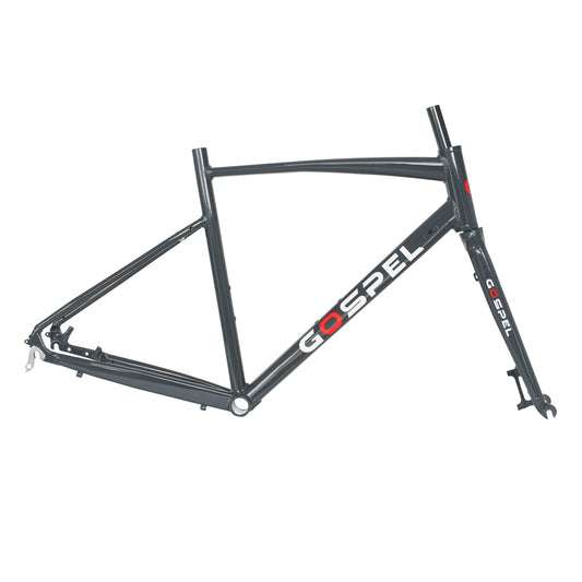 combo Gospel Cuadro y horquilla R-700 aluminio freno de disco gris talla M