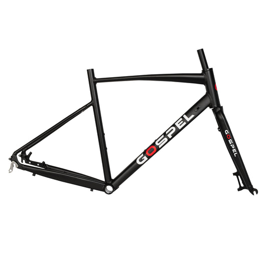 combo Gospel Cuadro y horquilla R-700 aluminio freno de disco negro talla G