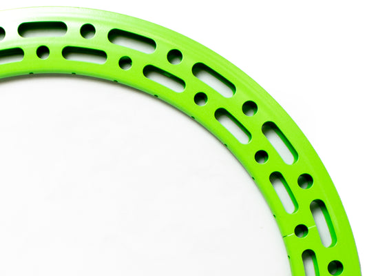 aro fixie doble pared, perforado R-700 de 36h  aluminio 70mm Gospel   verde       Z5O