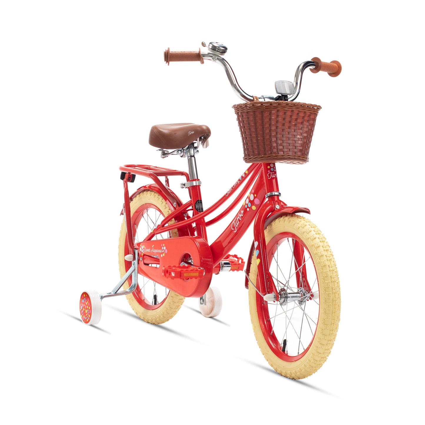 Bicicleta TURBO R 16 Infantil Cotton Candy Retro 1p roja