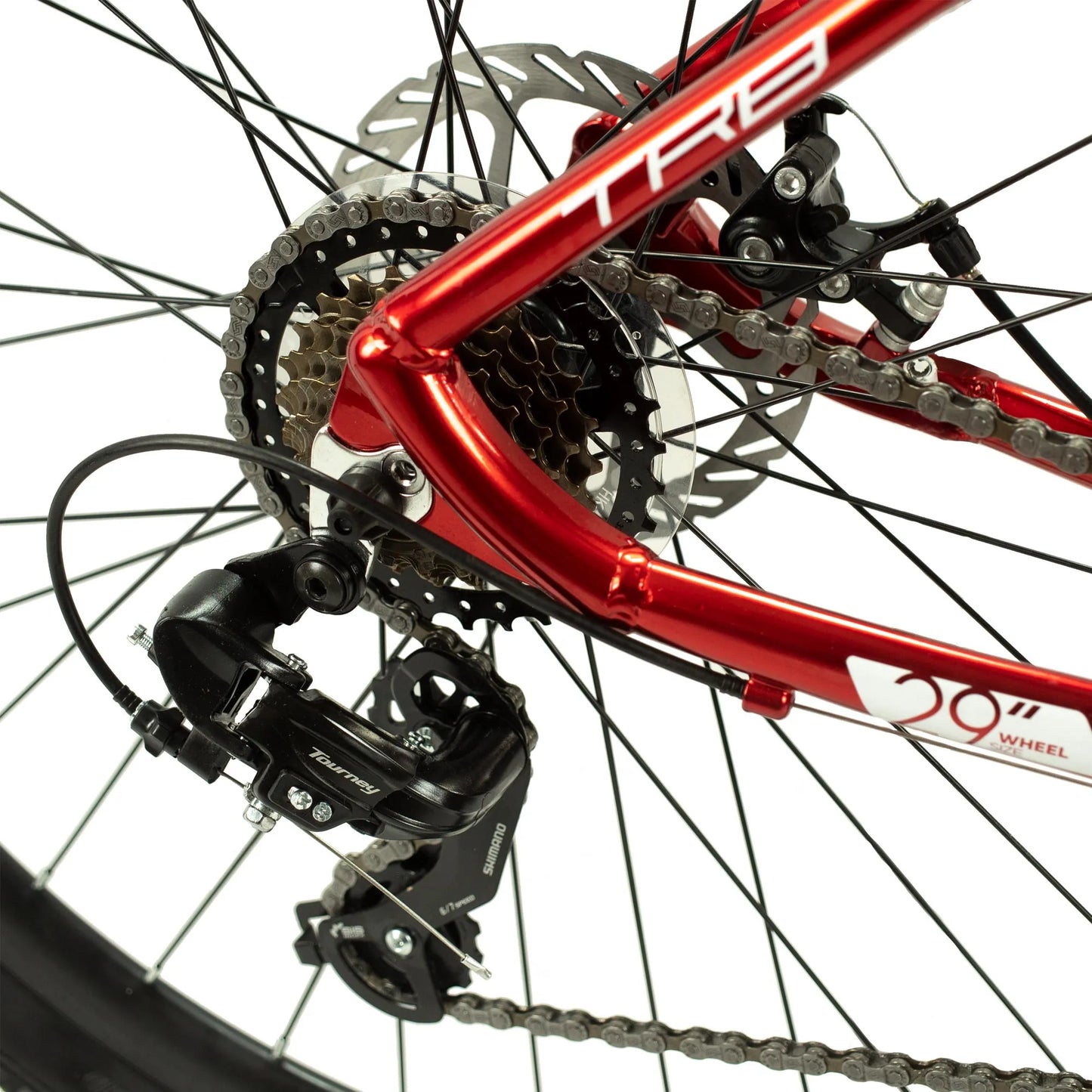 Bicicleta TURBO R 29 aluminio TX9.1  roja aluminio talla L 3x7v