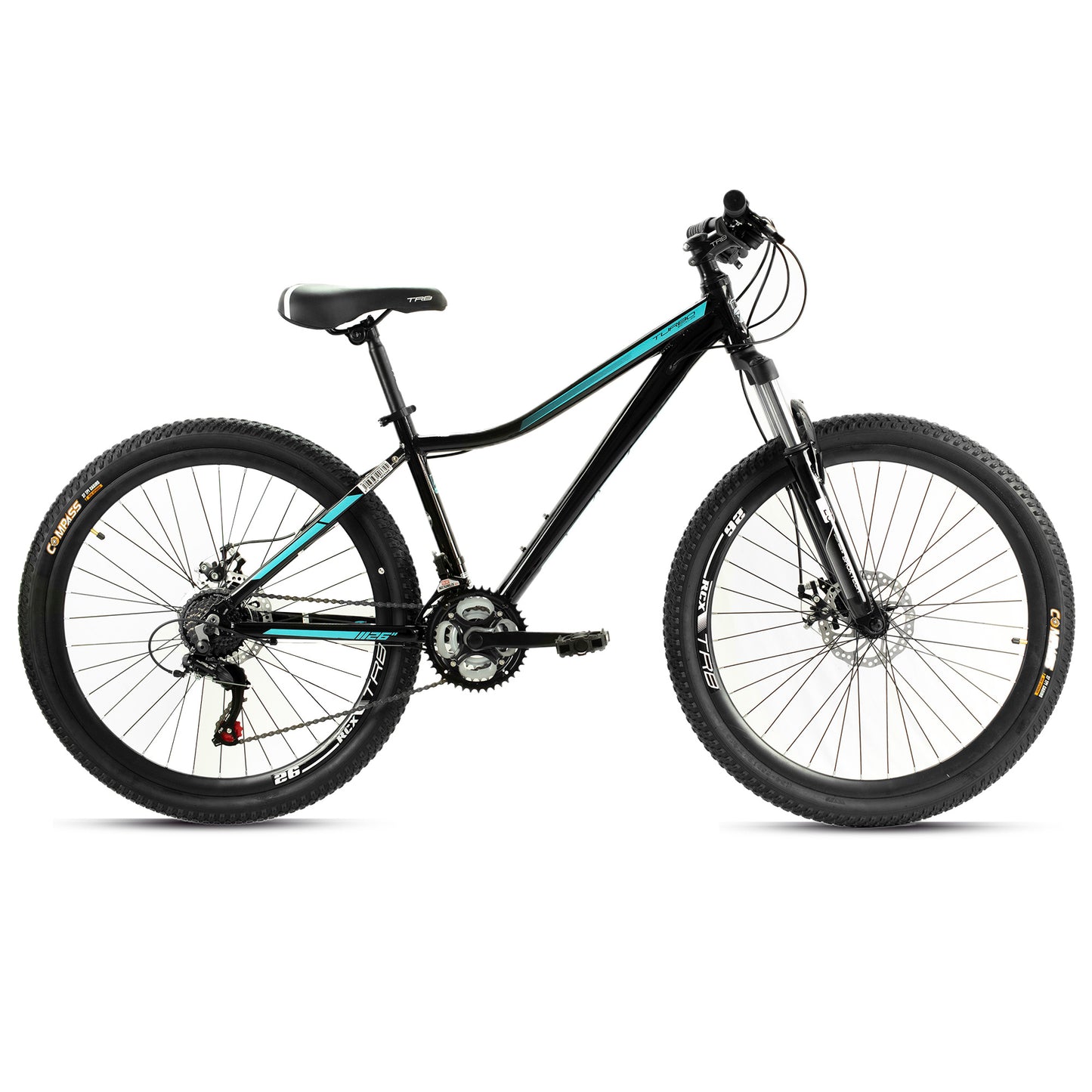 Bicicleta TURBO  R  26 Deimos - W 21  3x7v negra / menta talla ch