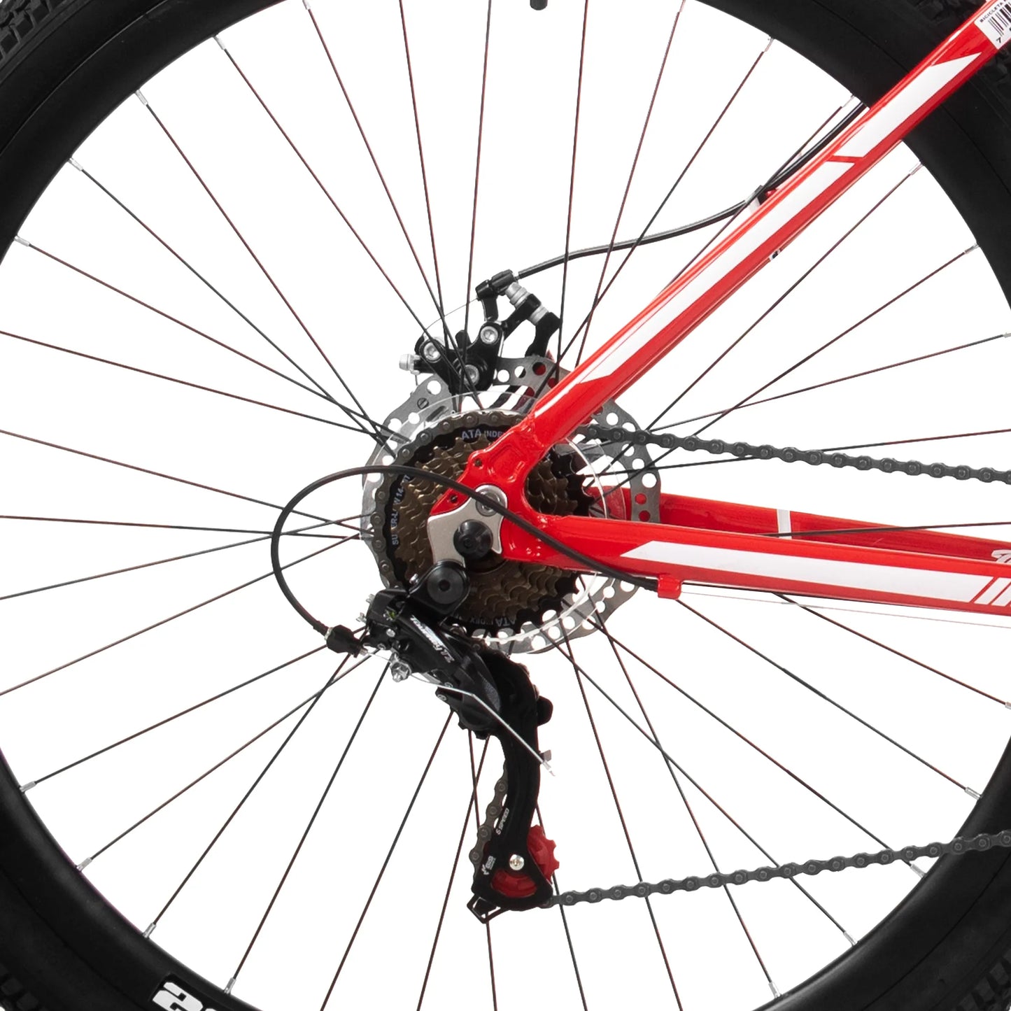 Bicicleta TURBO R 29 aluminio Deimos roja talla L 3x7v