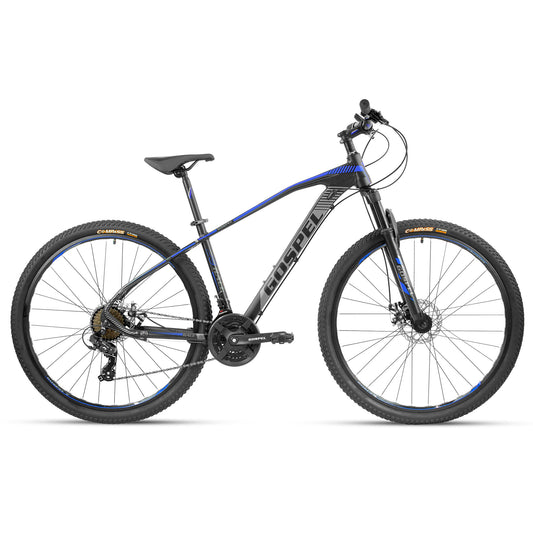 Bicicleta GOSPEL  R-29 Montaña Race Alum 3X8V   negro/gris/azul  Talla G