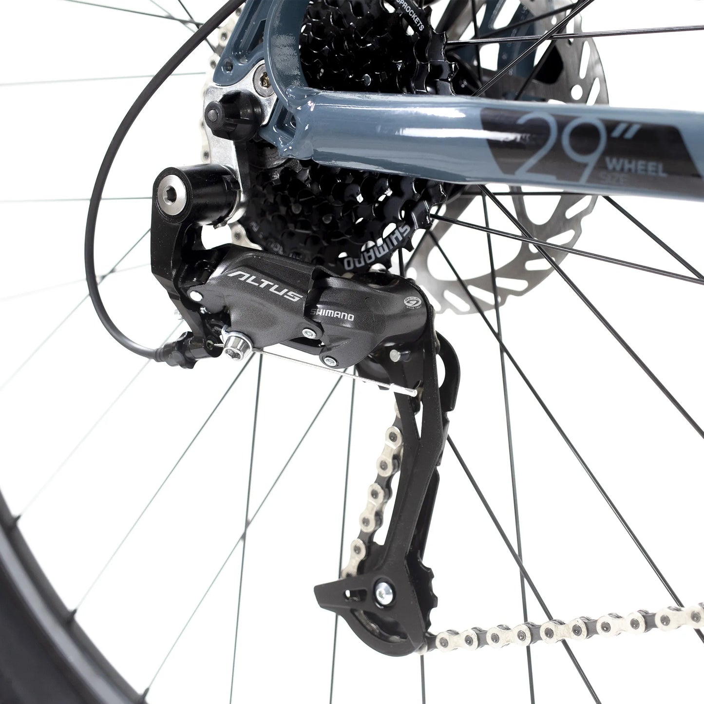 Bicicleta TURBO R 29 aluminio TX 9.3  gris Talla L  3x8v