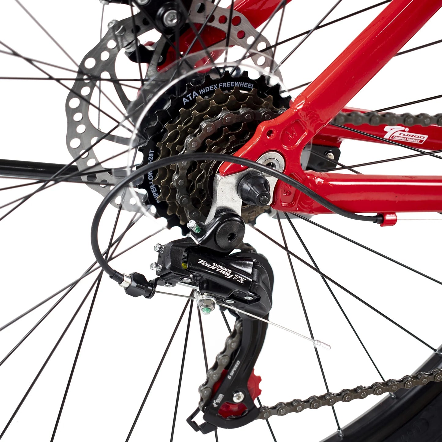 Bicicleta TURBO R 29 aluminioTX 900 de roja aluminio talla L 3x7 v