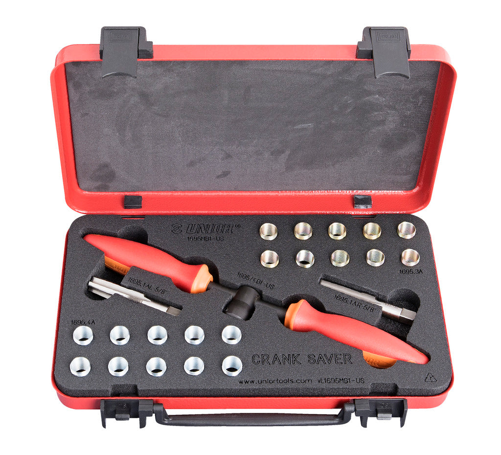 UNIOR Kit de reparación e inserción de rosca de pedal