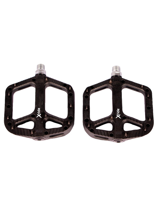 Pedales de Nylon X ride con pines negro