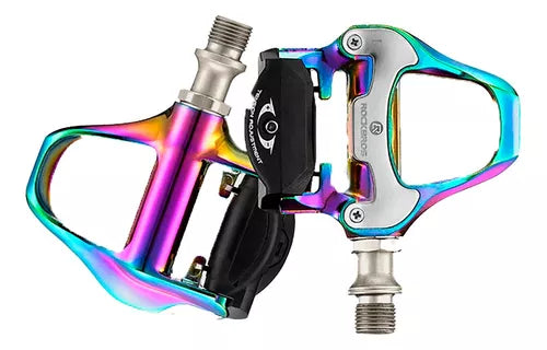 Pedales de grapa de ruta Rockbros tornasol