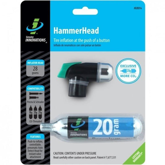 Boquilla y cartucho de CO2 de 20g Innova Hammer head