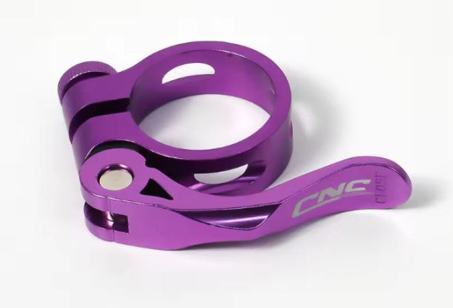 Abrazadera de tubo de asiento 34.9mm morado
