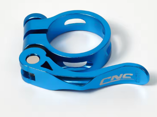 Abrazadera de tubo de asiento 31.8mm azul