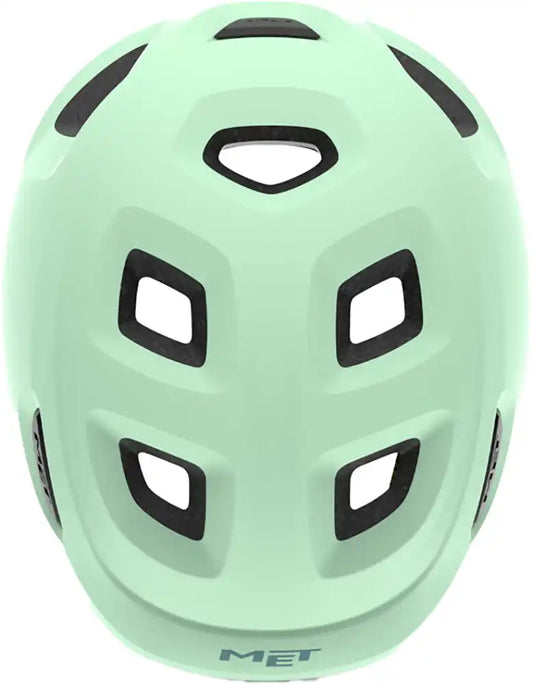 Casco MET hooray verde menta