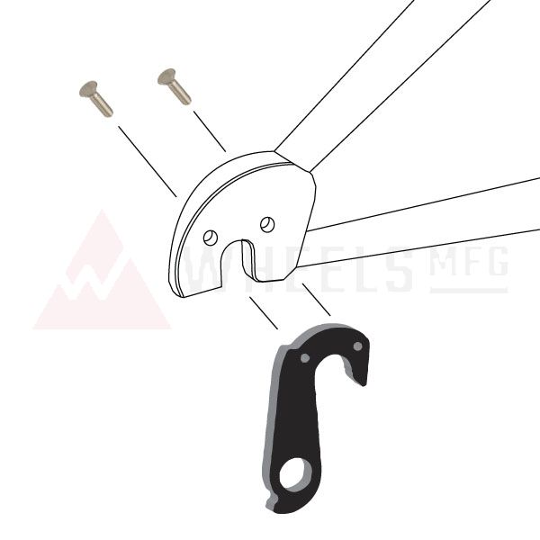PATA DE CAMBIO CUADRO / DESVIADOR 163 CERVELO