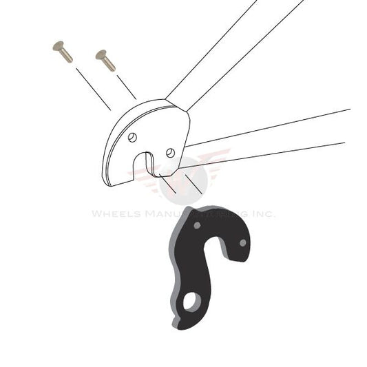 PATA DE CAMBIO CUADRO / DESVIADOR 179 PLANET X