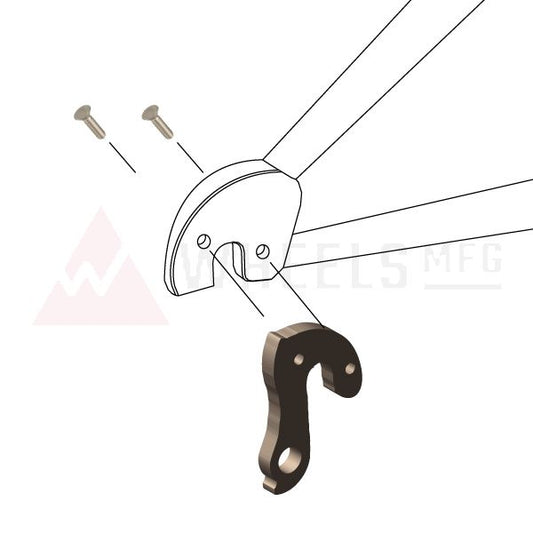 PATA DE CAMBIO CUADRO / DESVIADOR 250 KONA - FUJI