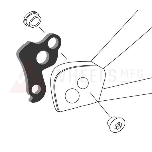 PATA DE CAMBIO CUADRO / DESVIADOR 39 GIANT