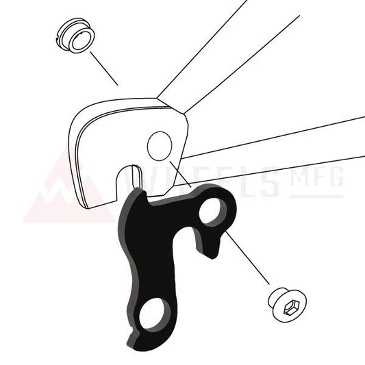 PATA DE CAMBIO CUADRO / DESVIADOR 74 FALCON, FUJI, IRON HORSE