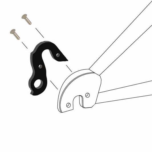 PATA DE CAMBIO CUADRO / DESVIADOR 81 TREK, TIME