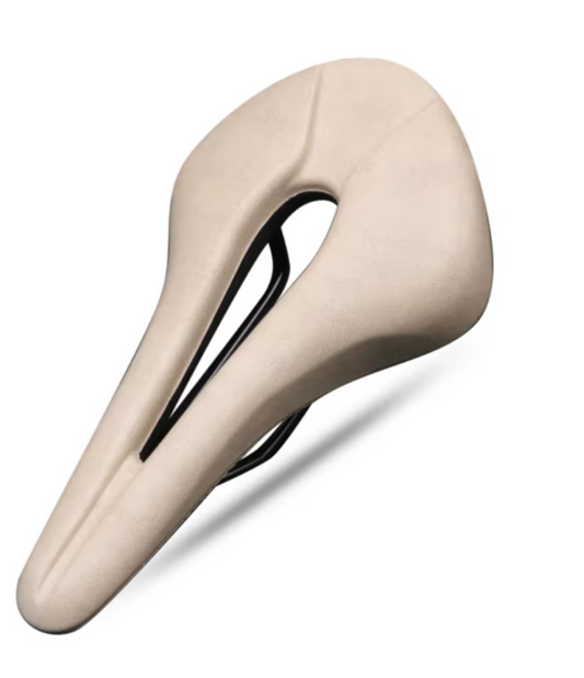 Asiento de bici muy cómodo beige/blanco