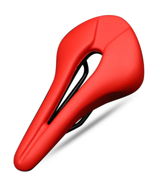 Asiento de bici muy cómodo rojo