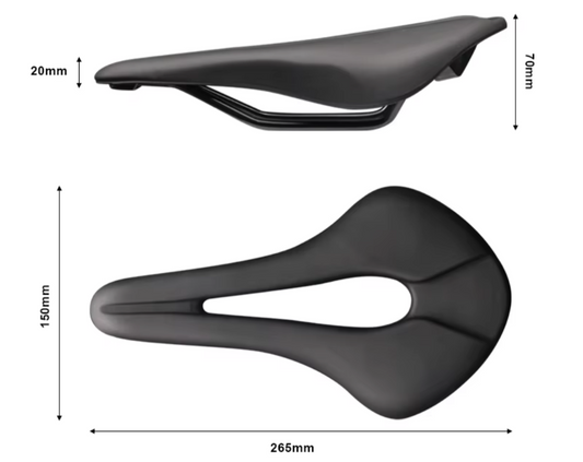 Asiento de bici muy cómodo café