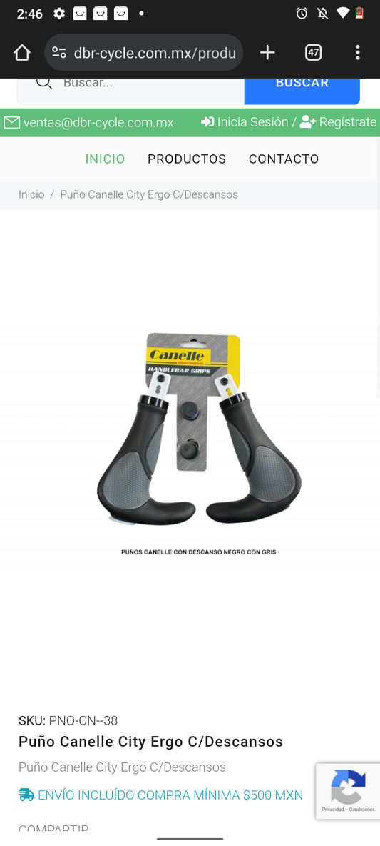 Puños Canelle rígidos ergonómico