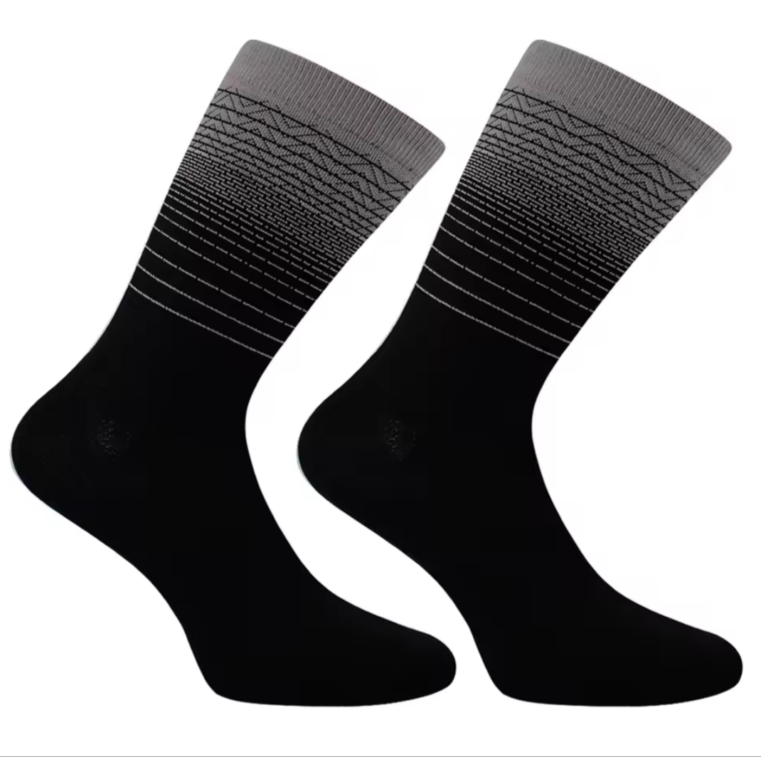 Calcetas para ciclismo negro / gris