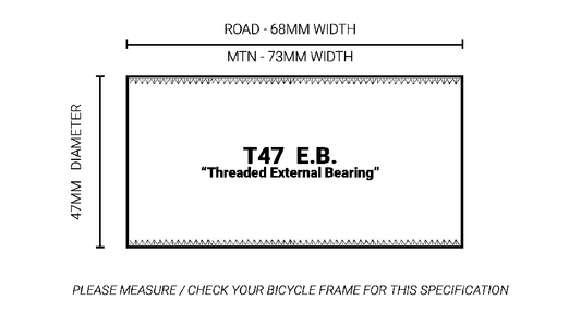 TAZA DE CENTRO PRAXIS M30 - T47 EXTERNAL BEARING 68MM RUTA | 73MM MTB