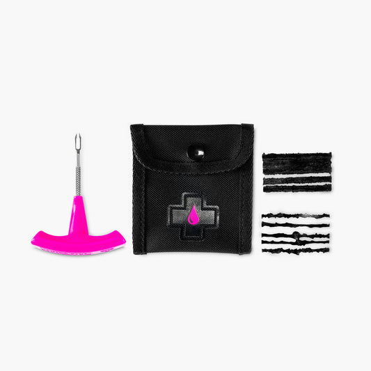 Kit de herramienta con parches para tubeless Muc off