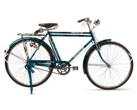 Bicicleta R 28 turismo azul equipada Mariluz
