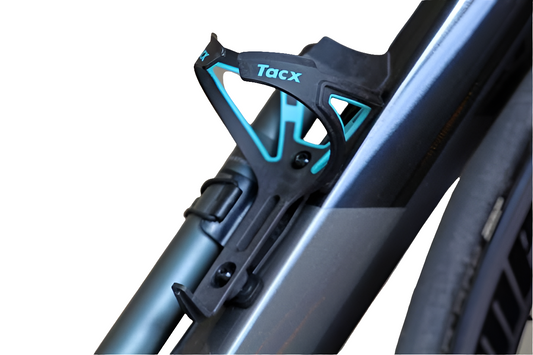 Porta ánfora Tacx Ciro de fibra azul celeste