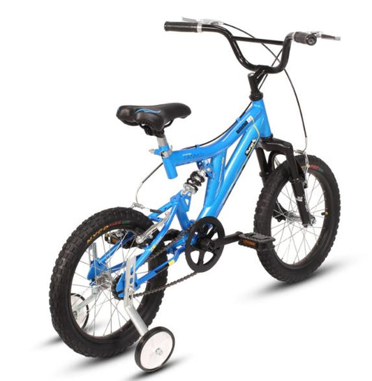 Bicicleta R 16 doble suspension 1 velocidad azul Ryno