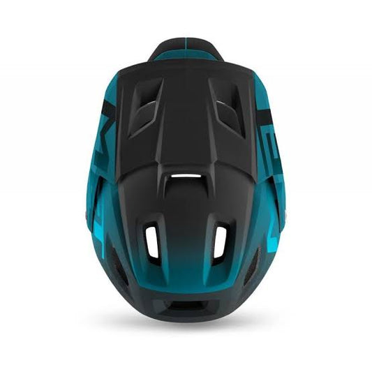 Casco MET Parachute full face desmontable 2 en 1 azul