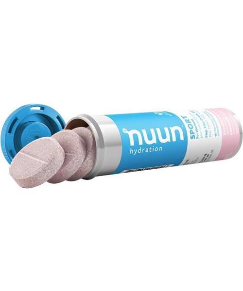 Nuun electrolitos diluibles en agua limonada de fresa
