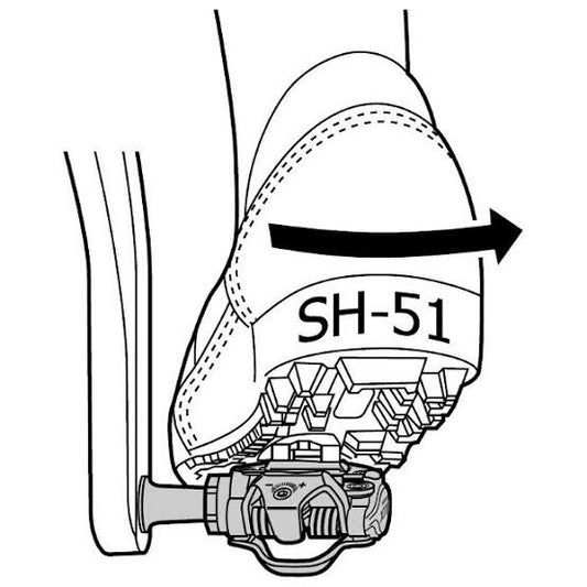 grapa para zapatilla mtb Shimano sm-sh51