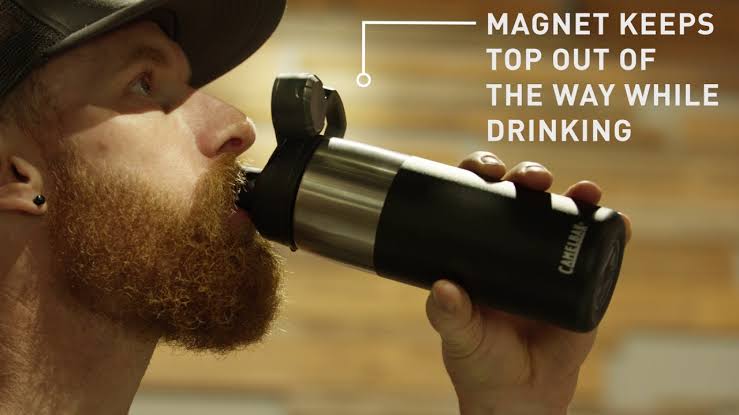 Tapa de ánfora, tapa con iman. cambio y repuesto camelbak gris claro
