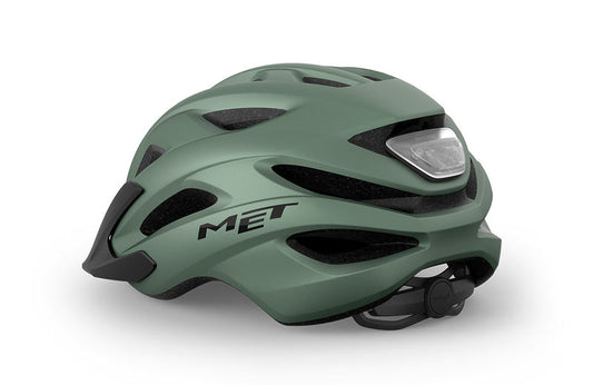 Casco MET crossover verde sage