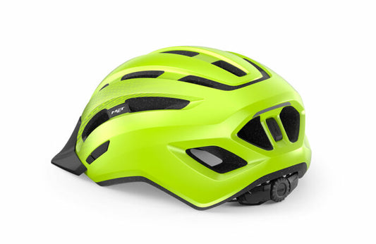 Casco MET Downtown amarillo / verde limon