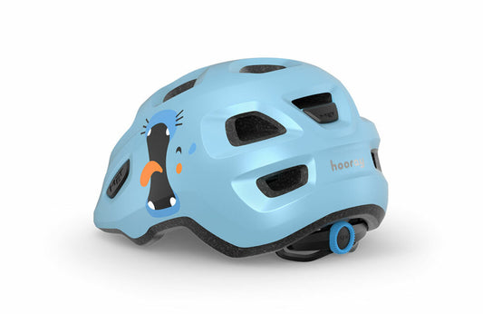 Casco MET hooray infantil azul hipopótamo