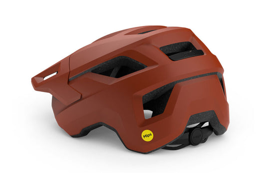 Casco MET SHELTER MIPS rojo ladrillo