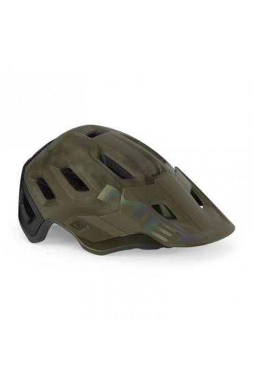 Casco MET Parachute full face desmontable 2 en 1 verde militar