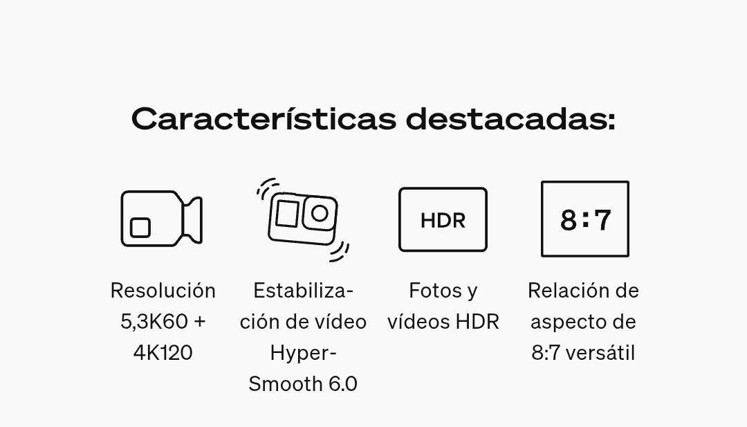 Cámara GOPRO hero 12 negra bundle