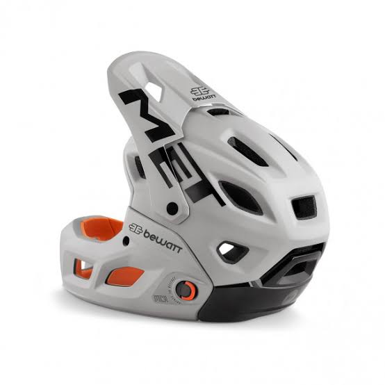 Casco MET Parachute full face desmontable 2 en 1 gris