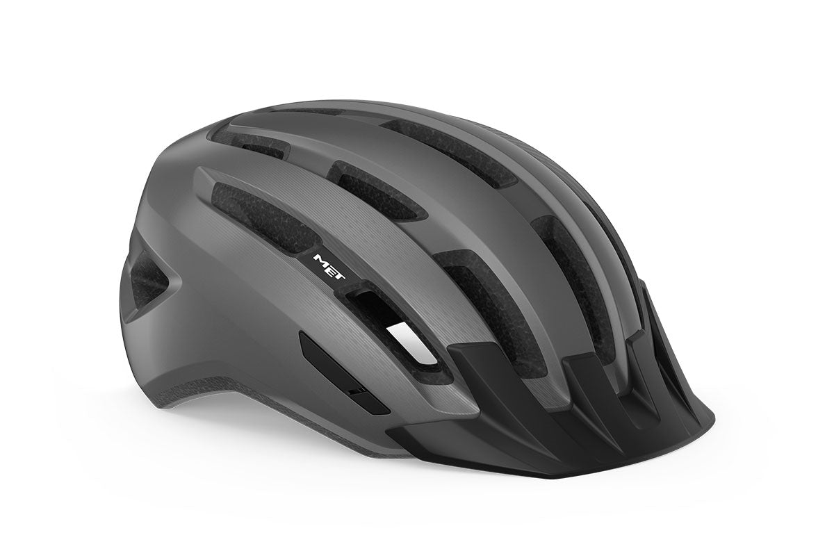 Casco MET Downtown gris oscuro