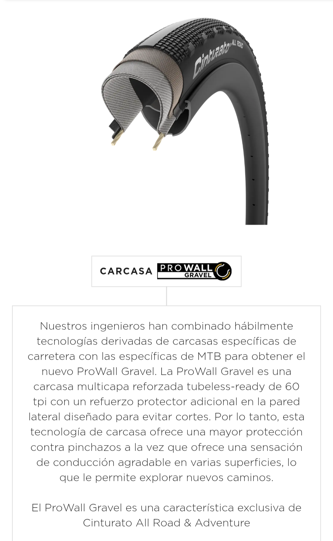 Llanta Pirelli 700x45 Cinturato gravel all road Classic