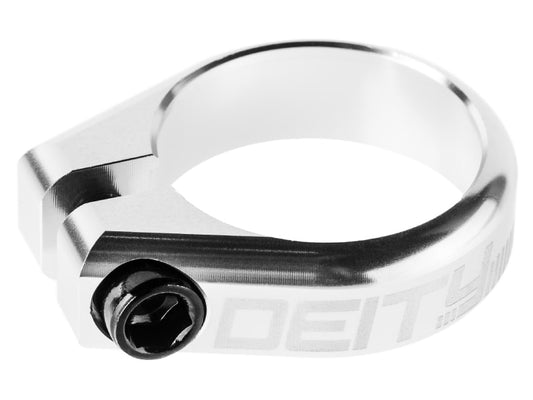 Abrazadera de tubo de asiento Deity plata