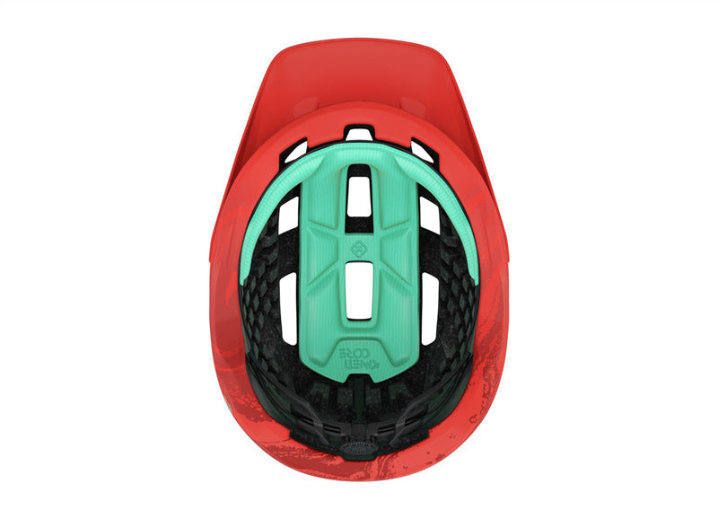 Casco Lazer coyote KC naranja / verde