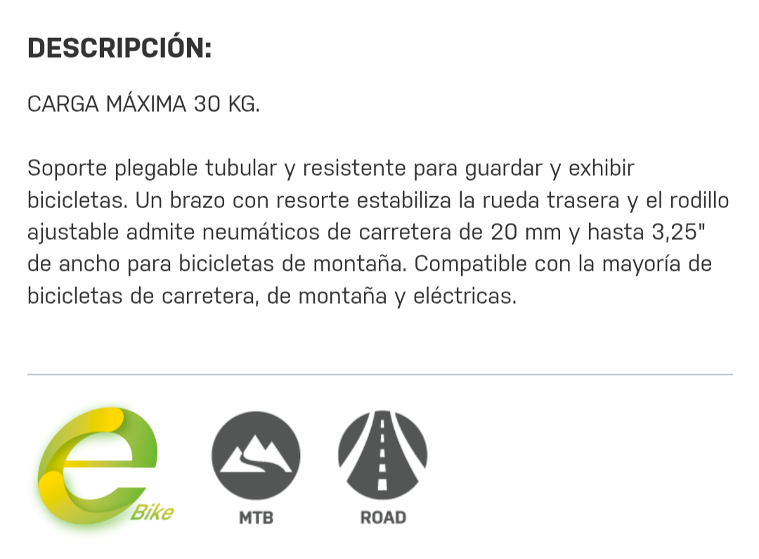 Rack de piso / parador topeak line up stand