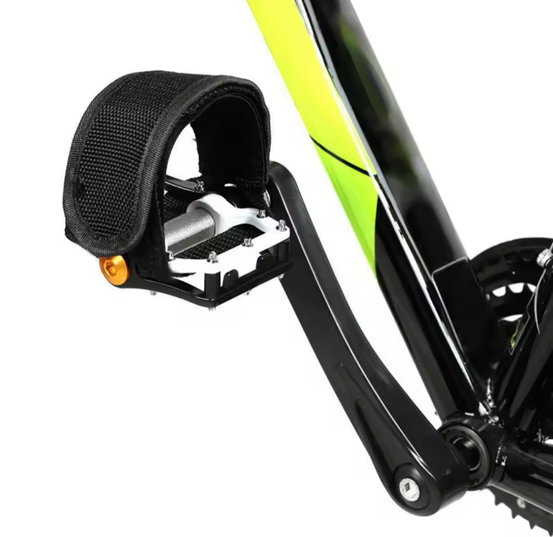 Tocles / correas para pedales de Velcro negro